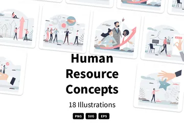 Human Resource Illustration Pack