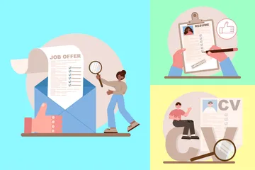 Human Resource Illustration Pack