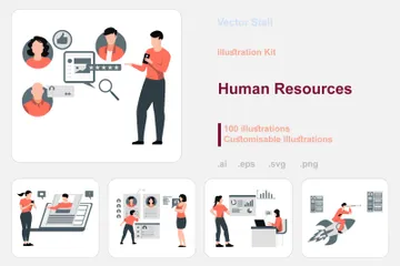 Human Resources Illustration Pack