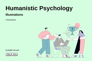 Humanistic Psychology Illustration Pack