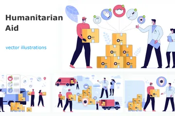 Humanitaire Pack d'Illustrations