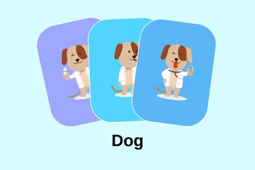 Hund Illustrationspack