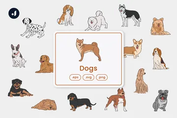 Hunde Illustrationspack