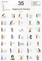 Hygiene And Cleaning Illustration Pack