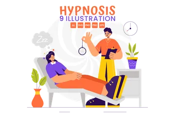 Hypnose-Design Illustrationspack