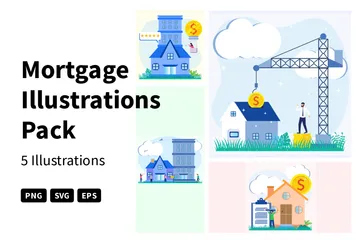 Hypothek Illustrationspack