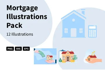 Hypothek Illustrationspack