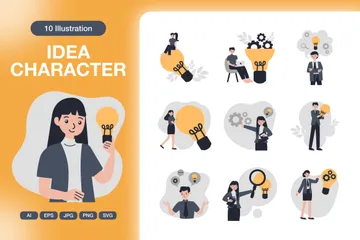 Idea Character Illustration Pack