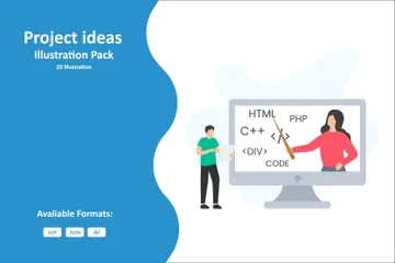 Ideias de projetos Illustration Pack