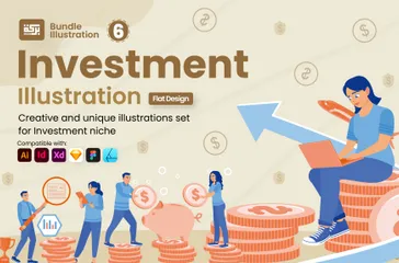 Illustration d'investissement Pack d'Illustrations