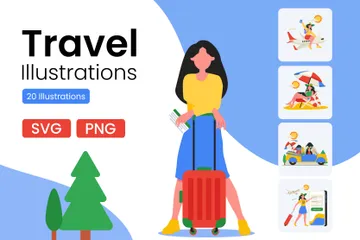 Illustrazioni di viaggio Illustration Pack