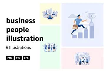 Ilustración de gente de negocios Paquete de Ilustraciones