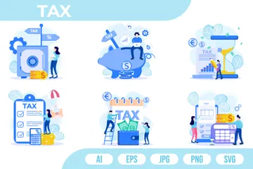 Impuesto Paquete de Ilustraciones