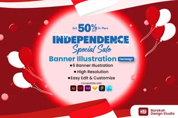 Vente spéciale Indépendance Pack d'Illustrations