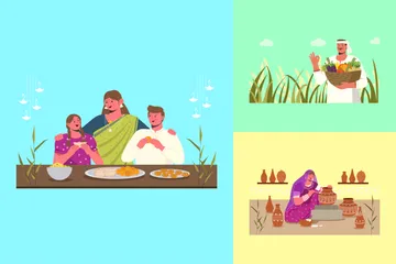 Indien Pack d'Illustrations