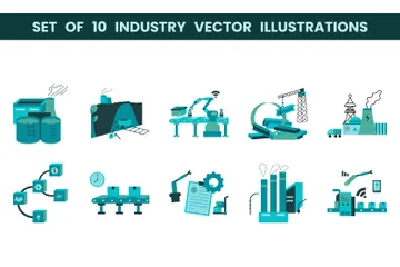 Industria Paquete de Ilustraciones