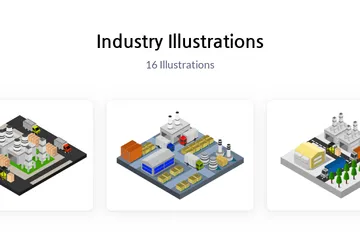 Industria Paquete de Ilustraciones