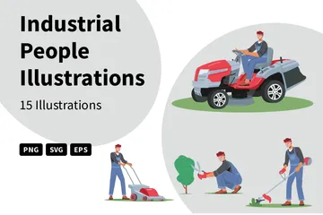 Industrial People Illustration Pack