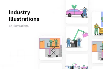 Industrie Illustrationspack