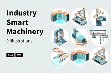 Industry Smart Machinery Illustration Pack