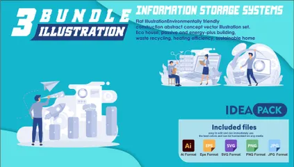 Information Storage Systems Illustration Pack