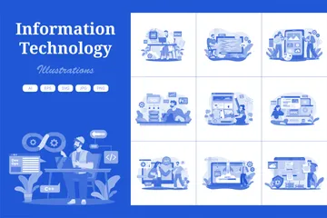 Information Technology Illustration Pack