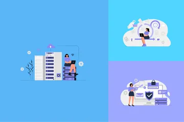 Information Technology Illustration Pack