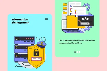 Informationsmanagement Illustrationspack