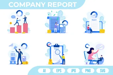 Informe de la empresa Paquete de Ilustraciones