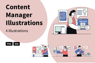 Inhaltsmanager Illustrationspack