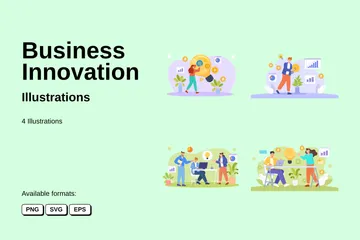 Innovation commerciale Pack d'Illustrations