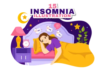 Insomnia Vector Illustration Pack