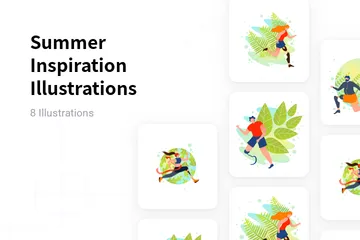 Inspiração de verão Pacote de Ilustrações