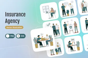 Insurance Agency Illustration Pack