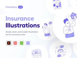 Insurance Illustration Pack