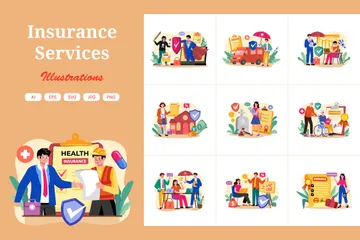 Insurance Services Illustration Pack