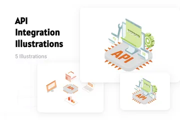 Integração de API Pacote de Ilustrações