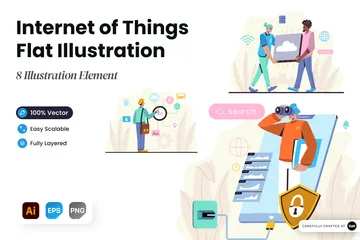 Inteligencia artificial Paquete de Ilustraciones