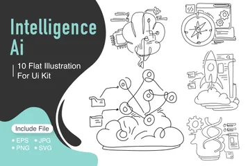 Intelligence AI Illustration Pack