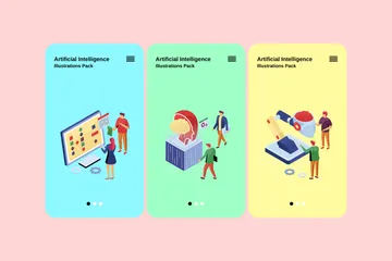 Intelligence artificielle Pack d'Illustrations