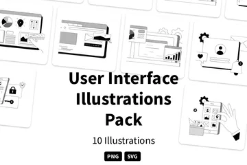 Interface de usuário Pacote de Ilustrações