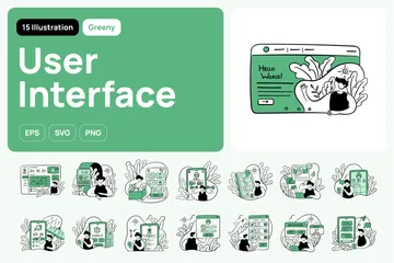 Interface de usuário Pacote de Ilustrações