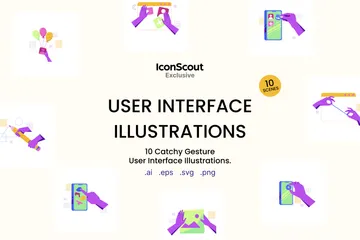 Interface utilisateur Pack d'Illustrations