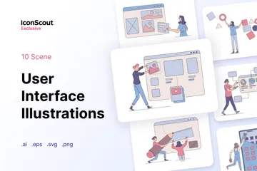 Interface utilisateur Pack d'Illustrations