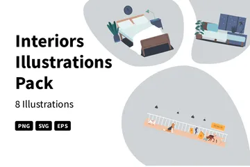 Intérieurs Illustration Pack