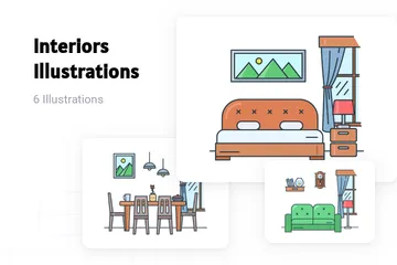 Intérieurs Pack d'Illustrations