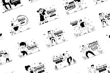 International Dance Day Illustration Pack