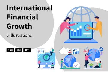 International Financial Growth Illustration Pack