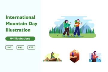 International Mountain Day Illustration Pack