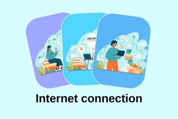 Internet Connection Illustration Pack